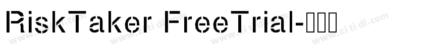 RiskTaker FreeTrial字体转换